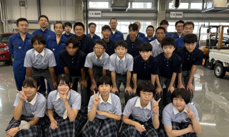 2024.8.21　浜松修学舎中学校自動車整備士体験