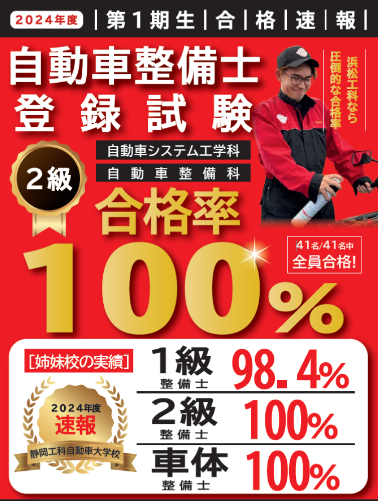 令和６年度　自動車整備士登録試験　全員合格！
